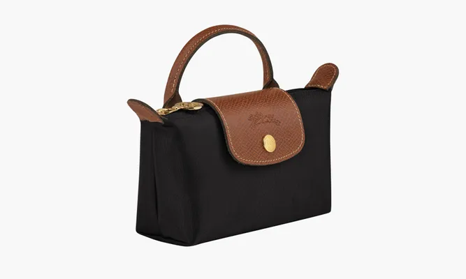 Сумки Longchamp Le Pliage Original Pouch With Handle Black черный