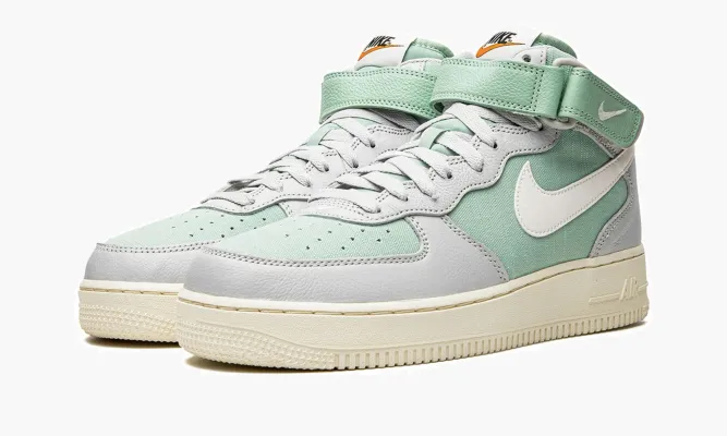 Кроссовки Air Force 1 Mid '07 LX «Grey Fog Enamel Green» зеленый,серый