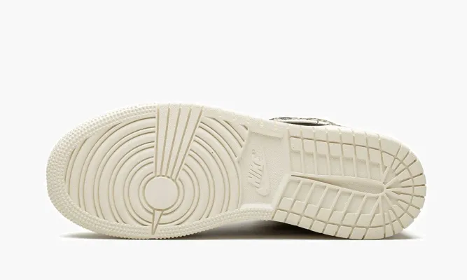 Кроссовки Air Jordan 1 Mid SE GS «Cheetah» черный