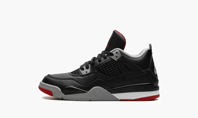 Для самых маленьких Air Jordan 4 PS «Bred Reimagined» черный