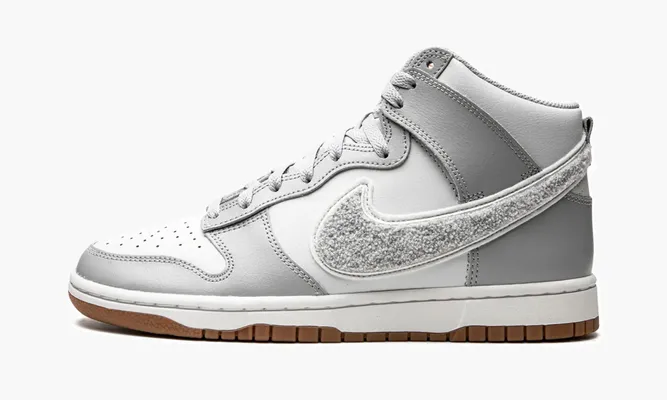 Кроссовки Nike Dunk High «Chenille - Light Smoke» серый,белый