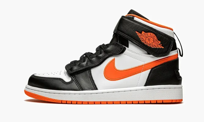 Кроссовки Air Jordan 1 HI Flyease «Turf Orange» черный