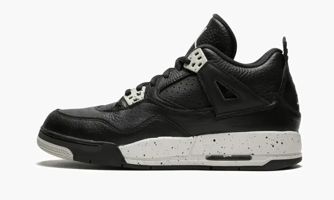 Кроссовки Air Jordan 4 Retro Bg «Oreo» черный