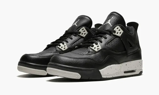 Кроссовки Air Jordan 4 Retro Bg «Oreo» черный