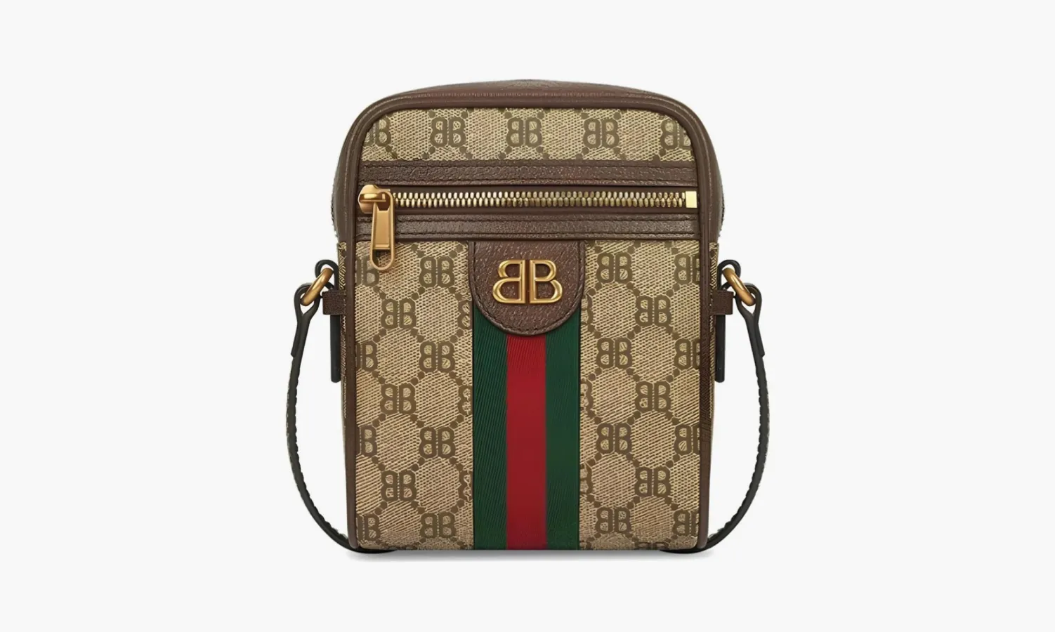 Gucci X Balenciaga The Hacker Project Shoulder Zip Bag «Beige»