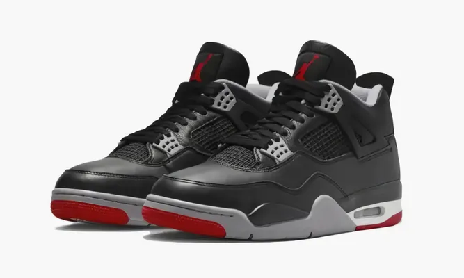 Кроссовки Air Jordan 4 Retro «Bred Reimagined» черный