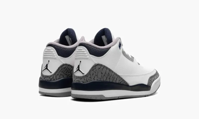Для самых маленьких Air Jordan 3 PS «Midnight Navy» белый