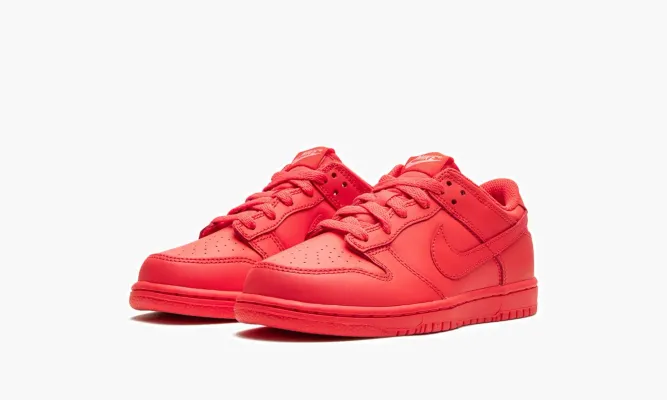 Для самых маленьких Nike Dunk Low PS «Track Red» красный