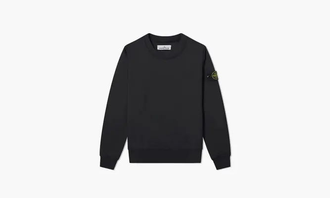 Одежда Stone Island Garment Dyed Crew Neck Sweat «Black» черный
