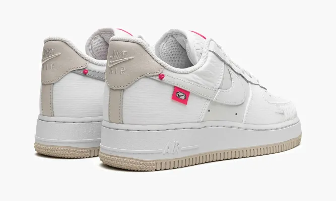 Кроссовки Air Force 1 '07 LX MNS WMNS «Pink Bling» белый
