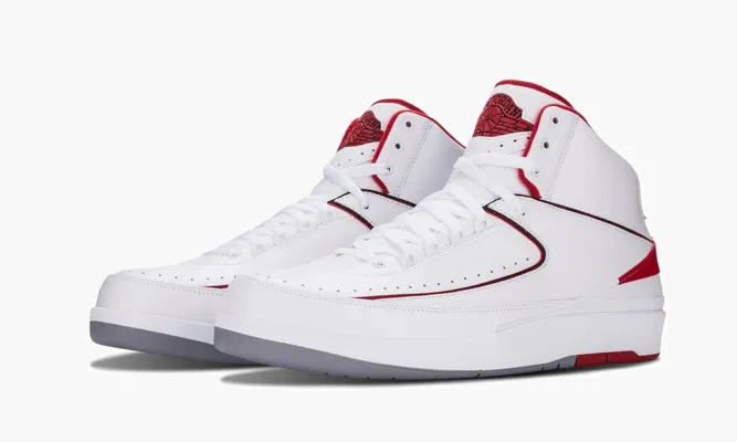 Кроссовки Air Jordan 2 Retro «White / Varsity Red» белый