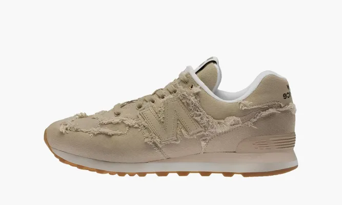 Кроссовки New Balance 574 X Miu Miu Denim Sneakers «Sand» бежевый