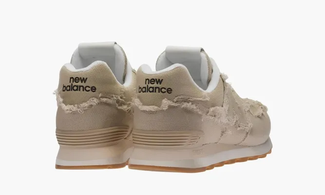 Кроссовки New Balance 574 X Miu Miu Denim Sneakers «Sand» бежевый