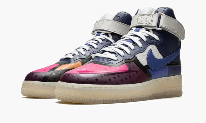 Кроссовки Air Force 1 High '07 Premium «Thunder Blue Pink Prime» разноцветный