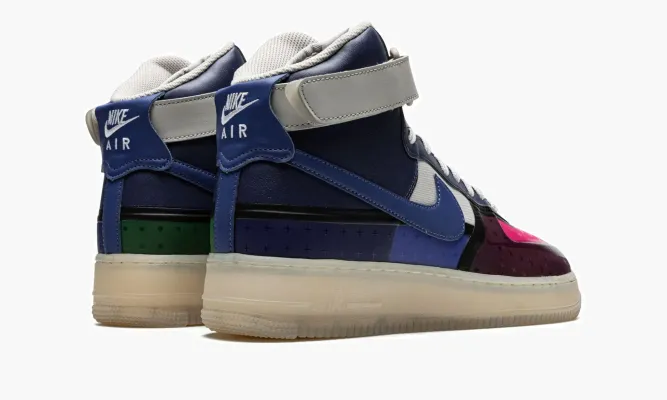 Кроссовки Air Force 1 High '07 Premium «Thunder Blue Pink Prime» разноцветный