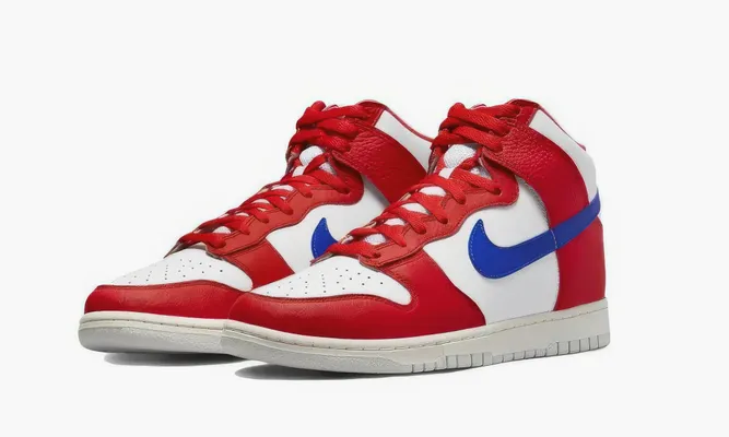 Кроссовки Nike Dunk High «Usa» белый,красный