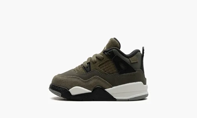 Для самых маленьких Air Jordan 4 Retro SE TD «Craft - Olive 2023» зеленый