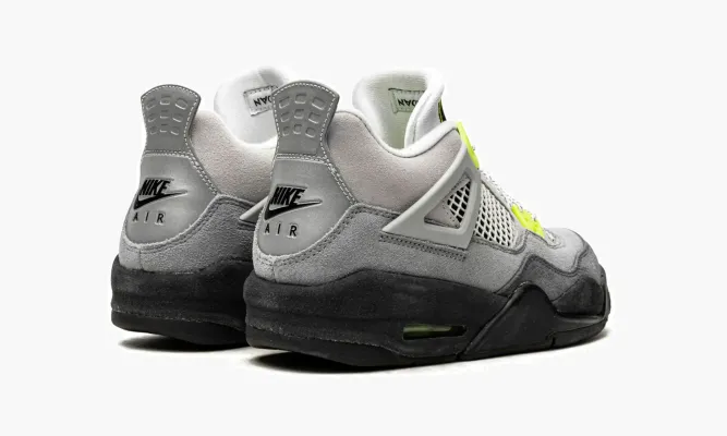 Кроссовки Air Jordan 4 Retro GS «Neon» серый