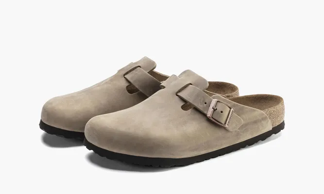 Обувь Birkenstock Boston Soft Footbed «Oiled Leather Tobacco Brown» коричневый