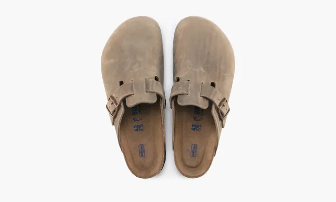 Обувь Birkenstock Boston Soft Footbed «Oiled Leather Tobacco Brown» коричневый