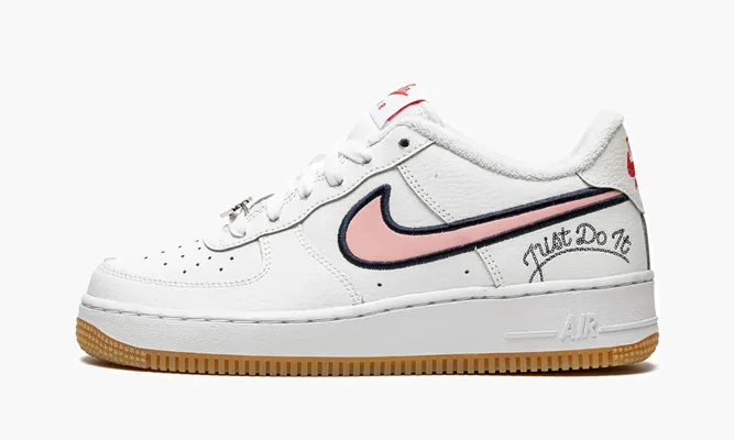 Кроссовки Air Force 1 LV8 GS «Just Do It - Pink Glaze» белый