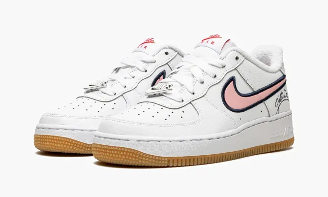 Кроссовки Air Force 1 LV8 GS «Just Do It - Pink Glaze» белый