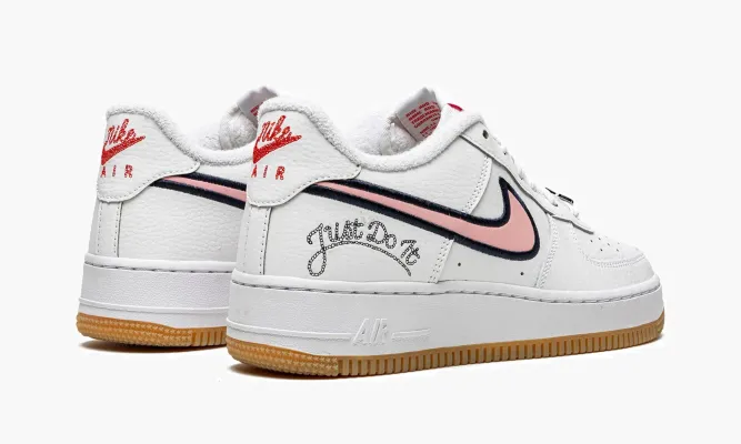 Кроссовки Air Force 1 LV8 GS «Just Do It - Pink Glaze» белый