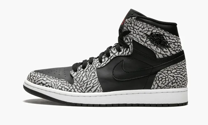Кроссовки Air Jordan 1 Retro High «Elephant Print» черный