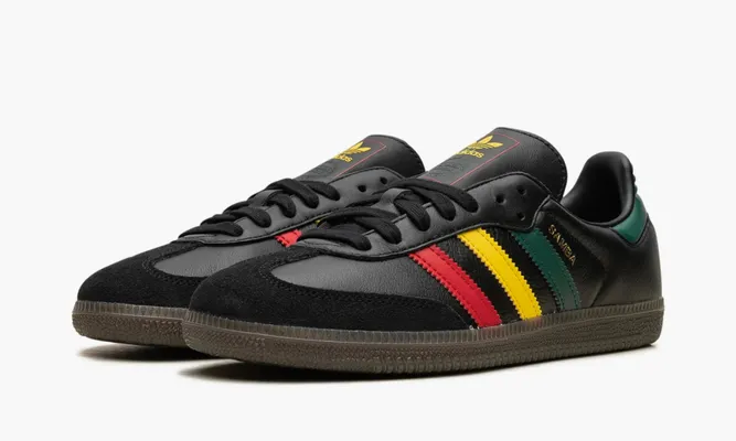 Кроссовки Adidas Samba OG «Black Rasta» черный