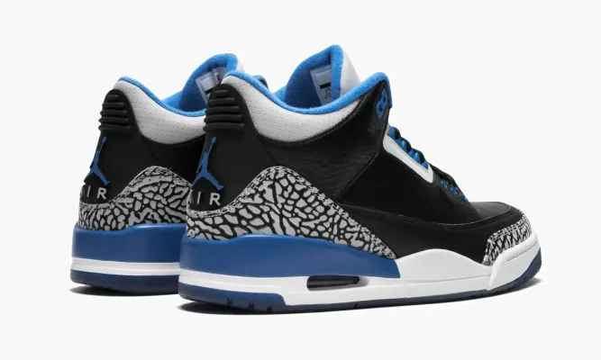 Кроссовки Air Jordan 3 Retro «Sport Blue» черный