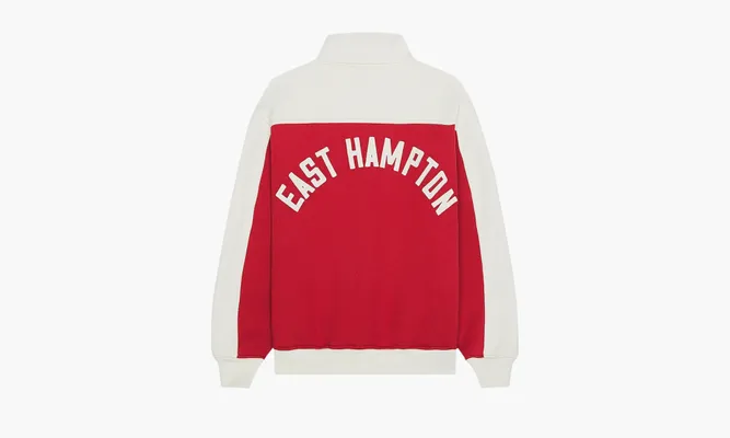 Одежда RHUDE Contrast Quarter Zip Varsity «Red / Cream» красный,белый