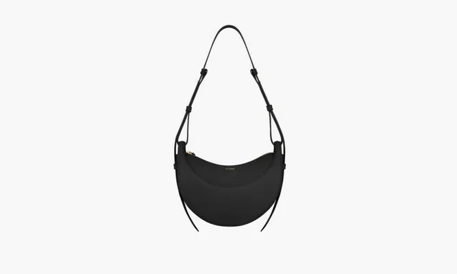 Сумки Polene Numero Dix «Monochrome Black Textured Leather» черный