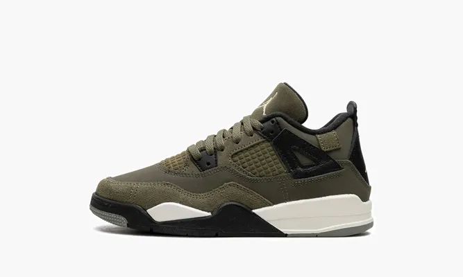 Для самых маленьких Air Jordan 4 SE Craft PS «Olive» зеленый