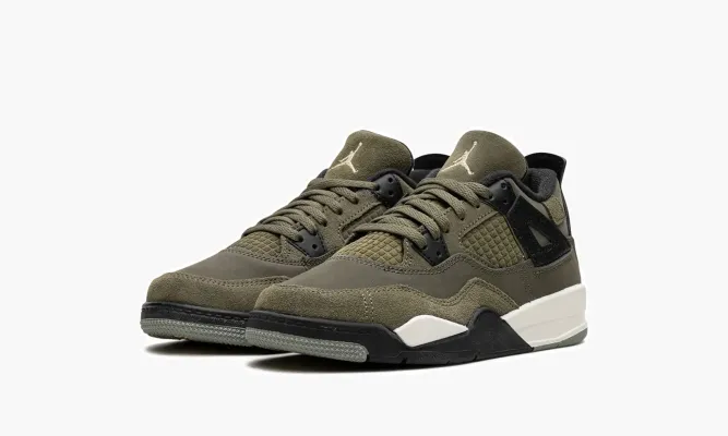 Для самых маленьких Air Jordan 4 SE Craft PS «Olive» зеленый