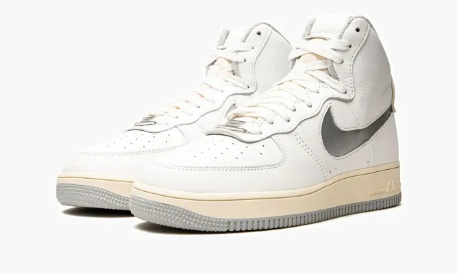 Кроссовки Air Force 1 HIGH SCULPT MNS WMNS «White / Silver» белый