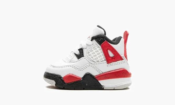 Для самых маленьких Air Jordan 4 TD «Red Cement» белый