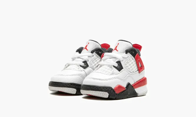 Для самых маленьких Air Jordan 4 TD «Red Cement» белый