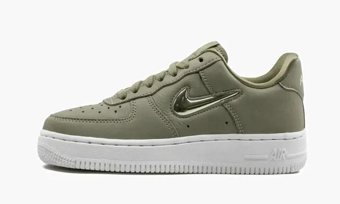 Кроссовки Air Force 1 07 PREMIUM LX MNS WMNS «Premium Leather Jewel Swoosh - Olive» зеленый