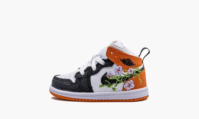 Для самых маленьких Air Jordan 1 Mid SE TD «Blossom» черный