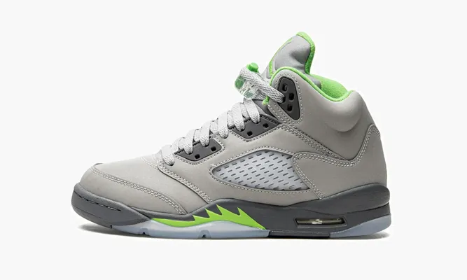 Кроссовки Air Jordan 5 GS «Green Bean 2022» серый