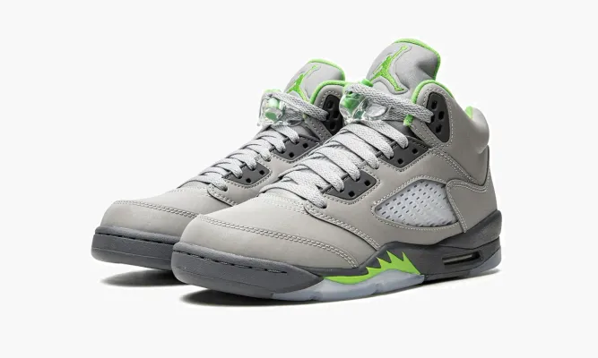 Кроссовки Air Jordan 5 GS «Green Bean 2022» серый