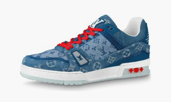 Кроссовки Louis Vuitton Trainer «Cerulean» синий