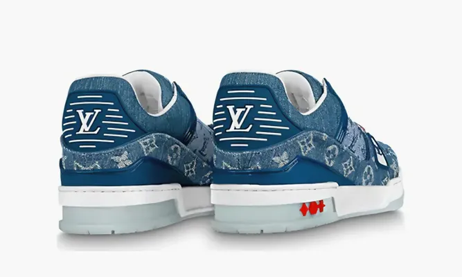 Кроссовки Louis Vuitton Trainer «Cerulean» синий