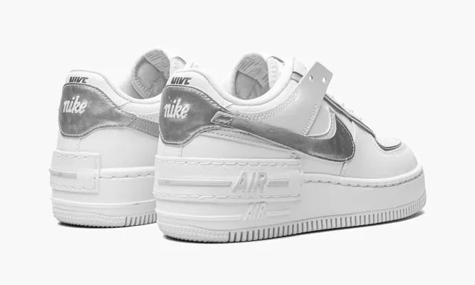 Кроссовки WMNS AF1 Shadow «White Metallic Silver» белый