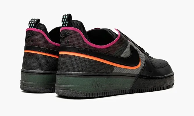 Кроссовки Air Force 1 React «Black / Pink Prime» черный