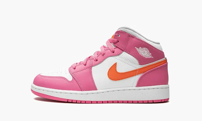 Кроссовки Air Jordan 1 Mid GS «Pinksicle» коричневый