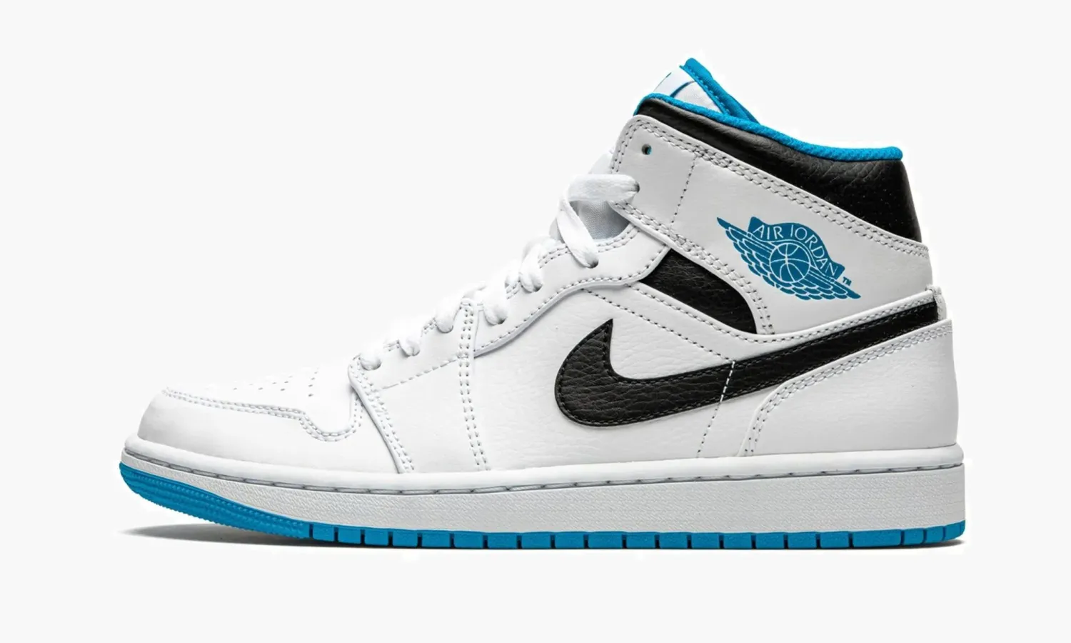 Air Jordan 1 Mid «White / Laser Blue»
