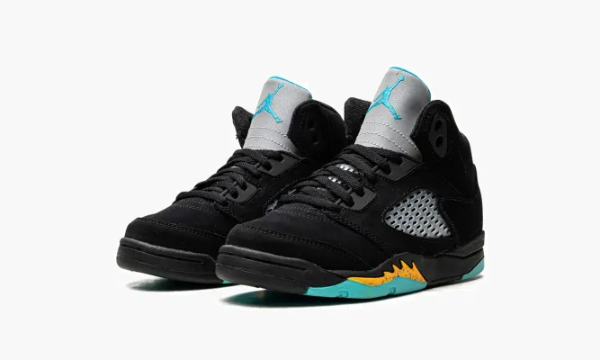 Для самых маленьких Air Jordan 5 PS «Aqua» черный