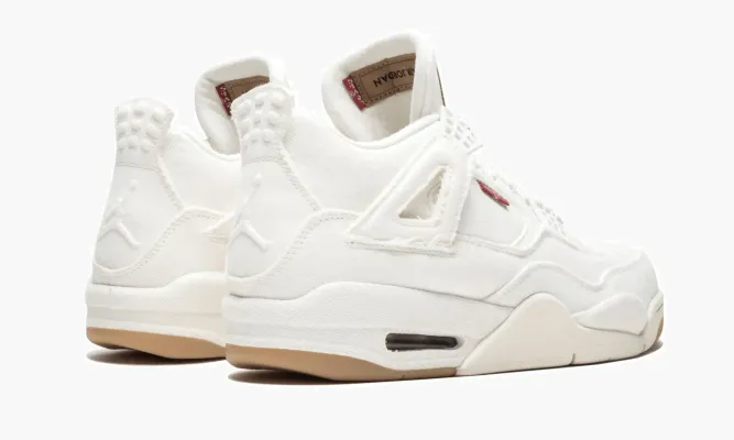 Кроссовки Air Jordan 4 Retro Levis Nrg «White Denim» белый