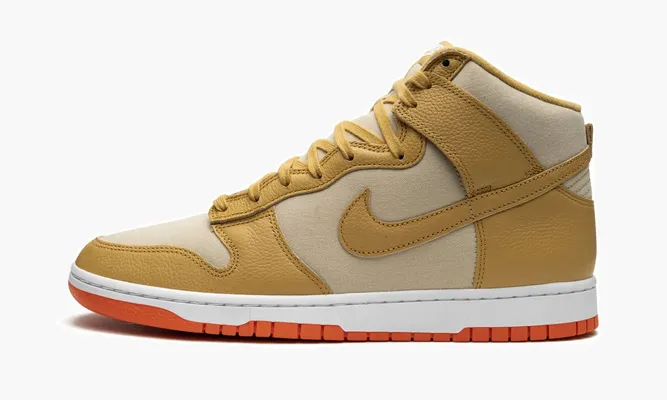 Кроссовки Nike Dunk High «Gold Canvas» золотой
